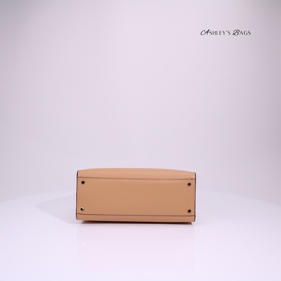 Kate Spade Reegan Colorblock Smooth Leather Satchel In Tiramisu Mousse - Picture 5 of 9